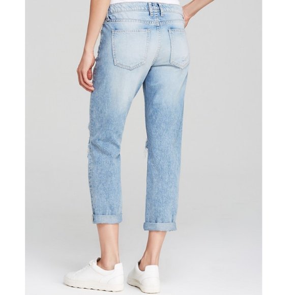 Current Elliott "The Fling" Boyfriend Jeans Distressed Light Wash Relaxed Fit 25 - Picture 3 of 11
